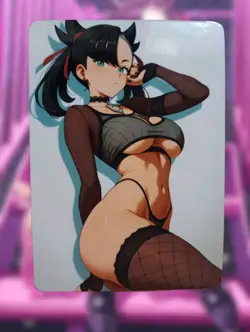 Marnie Pokemon Anime Waifu Sexy Goddess Doujin Hentai Lewd Card - Image 1