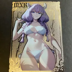 Goddess Story Gold METAL Card Double Sidded Serial Number #087/100! Anime Girl - Image 2