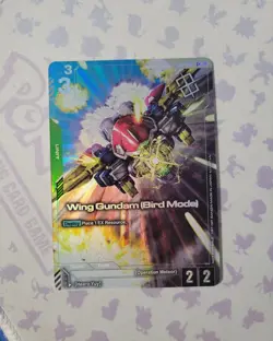 Wing Gundam (Bird Mode) Alternate Art Winner Foil -ST02-002 C NM - TCG Card Game - Image 1