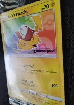 Ash's Pikachu SM108 Pokemon Trading Card Sealed Movie Promo - Image 2