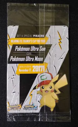 Ash's Pikachu SM108 Pokemon Trading Card Sealed Movie Promo - Image 3