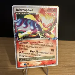 Infernape LV X DP10 Pokemon Card Diamond & Pearl Black Star Promo Holo - Image 1