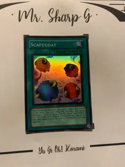 SCAPEGOAT - SDJ-041 ENGLISH YU-Gi-OH! CARD SUPER RARE HOLO KONAMI STARTER 2004 - Image 3