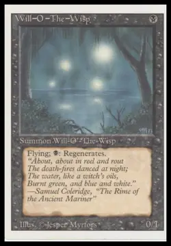 MTG Revised Edition # Will-o'-the-Wisp Lightly played tcg - Image 1