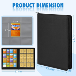 Card Binder, 1024 Pockets Trading Card Binder with Sleeves Card Organizer, 16 Po - Image 2