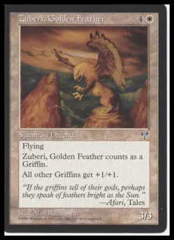 MTG Mirage # Zuberi, Golden Feather Lightly played tcg - Image 1