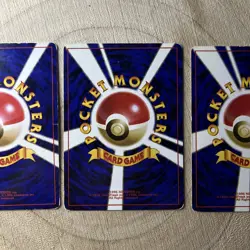 Pikachu No.025 Vintage Bundle x3 Japanese Pokemon Card WOTC LP 1996-2000 - Image 5