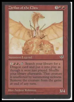 MTG Mirage # Zirilan of the Claw LP/MP tcg - Image 1