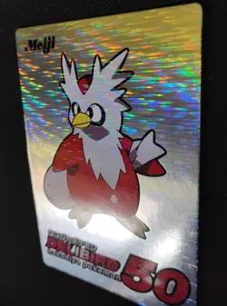 Meiji Delibird 50 Pokemon Trading Card Silver Mirror Foil Japanese Nm - Image 2