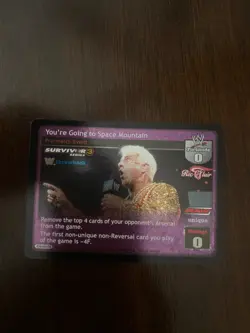 WWE Raw Deal Card Survivor Series 3 You’re Going to Space Mountain Throwback - Image 1