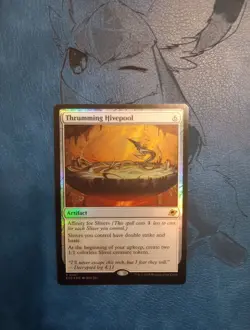 thrumming hivepool prerelease promo foil mtg edge of eternities - Image 1