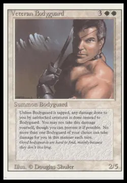 MTG Revised Edition # Veteran Bodyguard Lightly played tcg - Image 1