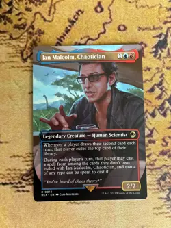 Ian Malcolm, Chaotician Rare Jurassic World (Rex) MTG - Image 1