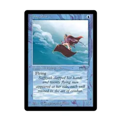 WOTC MtG Arabian Nights Flying Men (C5) EX+ - Image 1
