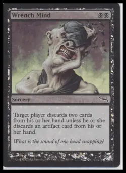 MTG Mirrodin #84 Wrench Mind Foil Lightly played tcg - Image 1