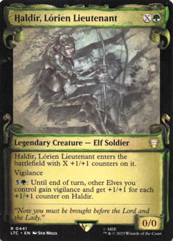 MTG. Haldir, Lorien Lieutenant. Showcase Scrolls. The Lord of the Rings. Nm - Image 1