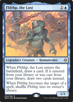MTG - Fblthp, The Lost Legendary Creature - Homunculus - Blue - Image 1