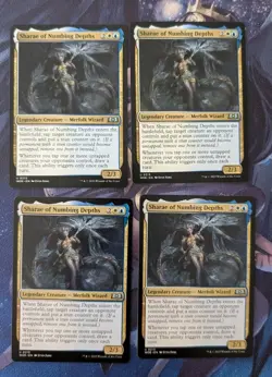 MTG 4 x WILDS OF ELDRAINE Uncommon SHARAE OF NUMBING DEPTHS NM - Image 1