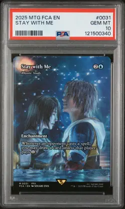 Stay with Me (Rhystic Study) 0031 PSA 10 GEM MINT (MTG Final Fantasy 2025) - Image 1
