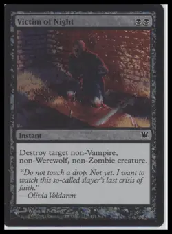 MTG Innistrad #124 Victim of Night Foil Lightly played tcg - Image 1