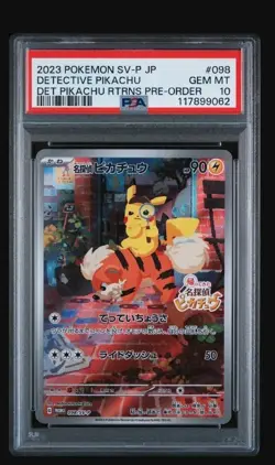 Pokemon Detective Pikachu 098/SV-P Returns Pre-Order Japanese PSA 10 - Image 1
