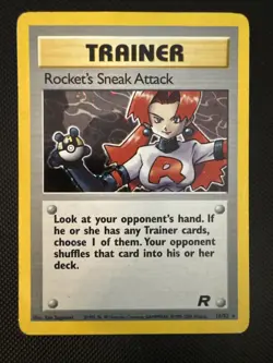 Rocket's Sneak Attack 16/82 Team Rocket Holo Pokemon - Image 1