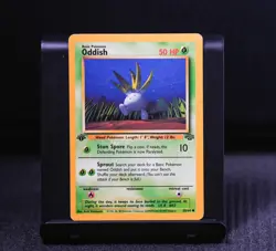 Oddish 58/64 1st Edition Jungle Pokemon TCG Vintage WotC 1999 LP - NM - Image 1