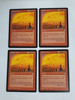 MTG Playset 4x Flame Wave (Stronghold/Red/U) - BGM - Image 1