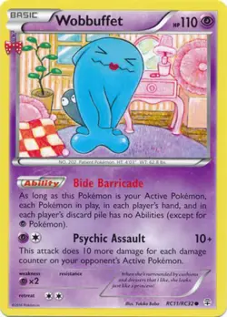 Lightly Played Pokemon Wobbuffet - RC11/RC32 - Common XY - Generations - Image 1