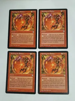 MTG Playset 4x Fanning the Flames (Stronghold/Red/U) - BGM - Image 1