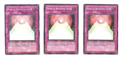 3x Yugioh Wall Of Revealing Light DR2-EN162 Common Unlimited Edition Cards - Image 1
