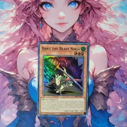 Yugioh - Baku the Beast Ninja - DABL-EN017 - Super Rare - 1st Ed - NM - Image 1