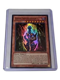 🔥LIMITED EDITION DARK NECROFEAR 1996 LC03-EN002 YUGIOH CARD - Image 1