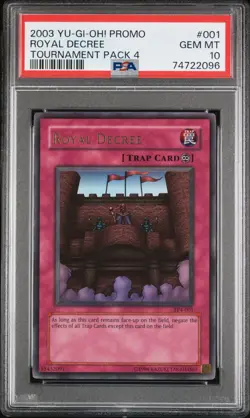 Yugioh PSA 10 2003 Royal Decree TP4-001 Ultra Rare *2096 - Image 1
