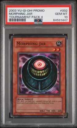 Yugioh PSA 10 2003 Morphing Jar TP4-002 Super Rare POP 8 *1447 - Image 1