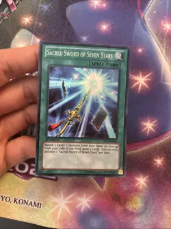 (YBL) Yugioh LTGY-EN066 Sacred Sword of Seven Stars Super Rare 1st VLP - Image 2