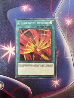 (YBL) Yugioh Sky Striker Maneuver - Afterburners! MP19-EN261 Super Rare 1st LP - Image 1