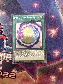 (YBL) Yugioh! Lunalight Fusion LED4-EN048 Super Rare 1st Edition Yu-Gi-Oh! LP - Image 1