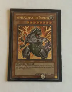 Yugioh Super Conductor Tyranno SD09-EN001 Ultra Rare 1st Ed HP - Image 1