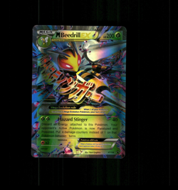 Unofficial Custom Holo Beedrill EX Card Beedrill Card READDESCRIPTION BELOW - Image 1