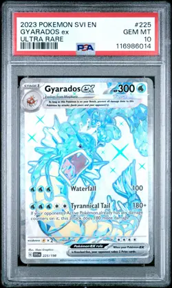 2023 POKEMON SVI EN-SCARLET & VIOLET ULTRA RARE #225 GYARADOS EX PSA 10 - Image 1