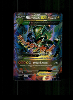Unofficial Custom Holo Rayquaza EX Card Rayquaza Card READ DESCRIPTION BELOW - Image 1