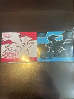 Pokemon TCG Black Bolt & White Flare Pokemon Center Exclusive ETB Set - IN HAND! - Image 1