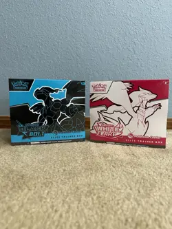 Pokemon TCG Black Bolt & White Flare Pokemon Center Exclusive ETB Set - IN HAND! - Image 1