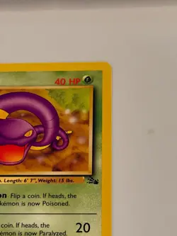 1st Edition Ekans 1999 Fossil Pokemon Card WOTC 46/62 - Image 5