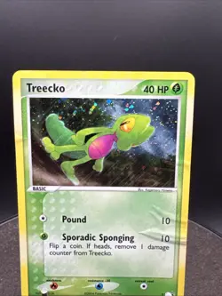 TREECKO Black Star Promo POKEMON Holo Foil 2004 Trading Card - Image 2
