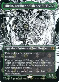 Thrun, Breaker of Silence - Step-and-Compleat Foil Extended Art Showc ONE LP MTG - Image 1