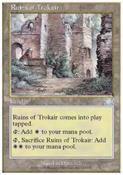 Ruins of Trokair - Medium Play MTG Classic 6th Edition - Image 1