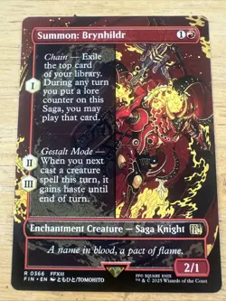 Summon: Brynhildr - #366 - Rare - Borderless - MTG: Final Fantasy - FIN - Image 1