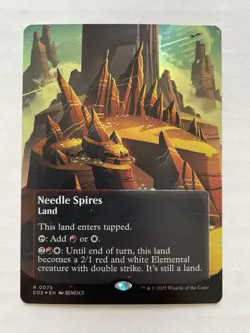 MTG Needle Spires BORDERLESS FOIL 0075 EOE - Image 1